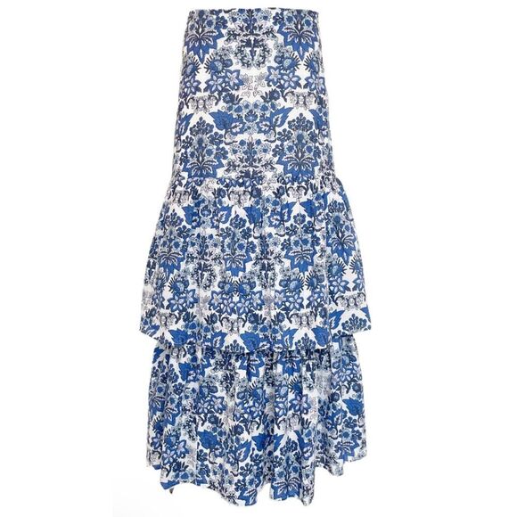 Anna Cate Amelia Midi Maxi Skirt in Bright Royal Sz. S - Picture 1 of 8